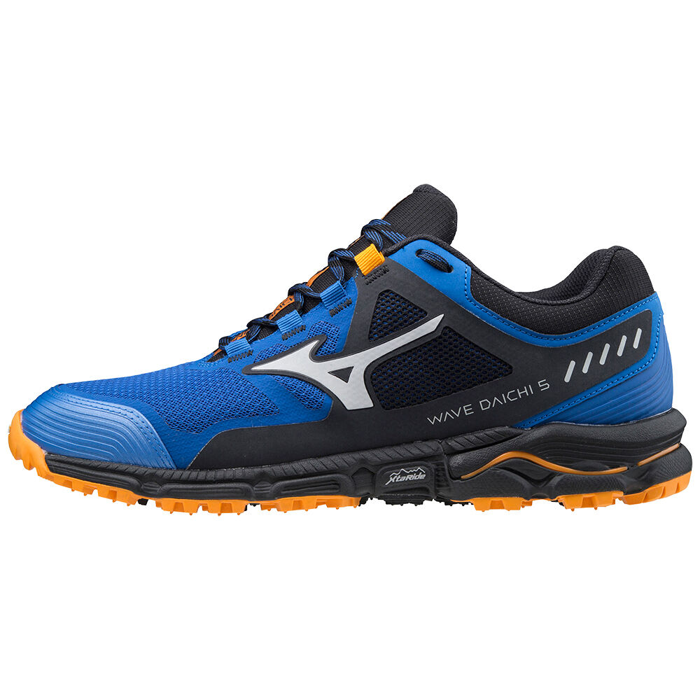 Zapatillas Trail Running Mizuno Wave Daichi 5 Hombre Azules/Naranjas Ofertas ZRVK-24586